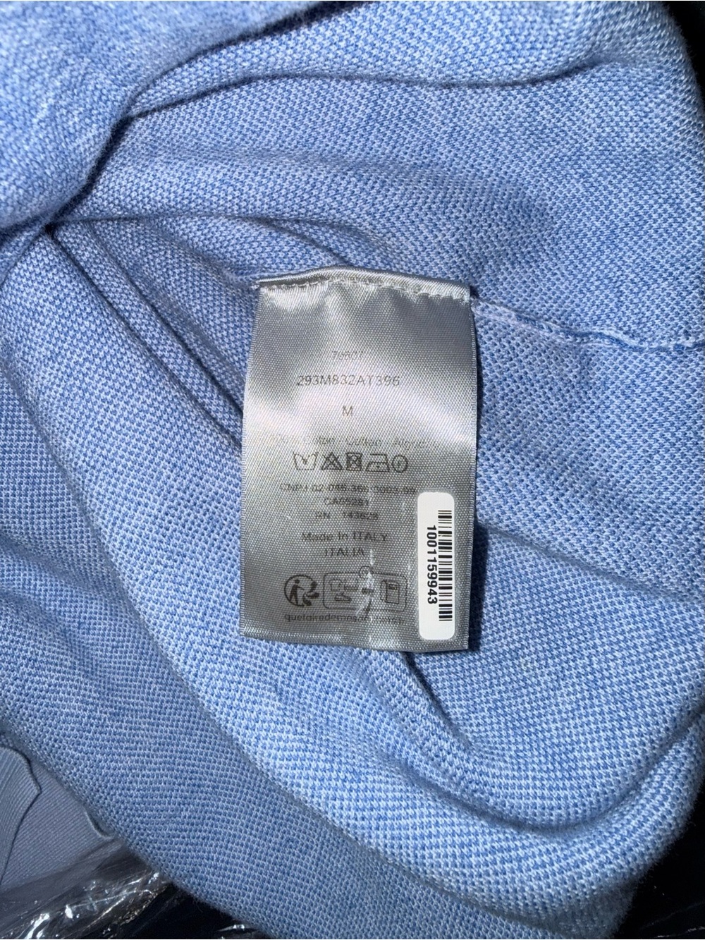 Dior White and Light Blue Monogram Polo - Picture 3 of 3